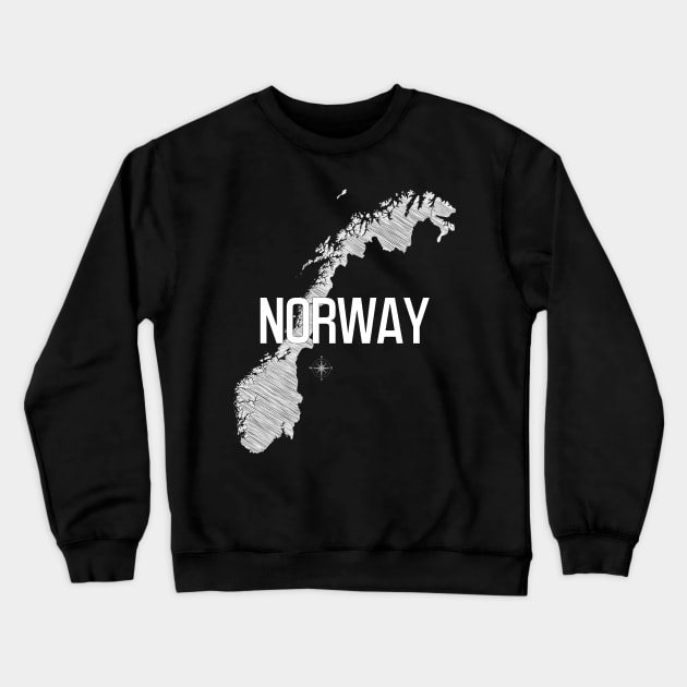 Country Wall Decor Norway Black and White Art Canvas Poster Prints Modern Style Painting Picture for Living Room Cafe Decor World Map Crewneck Sweatshirt by Wall Decor